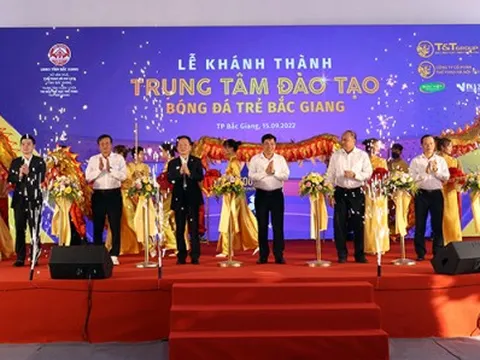 Hanoi FC khánh thành trung tâm đào tạo bóng đá trẻ tại tỉnh Bắc Giang