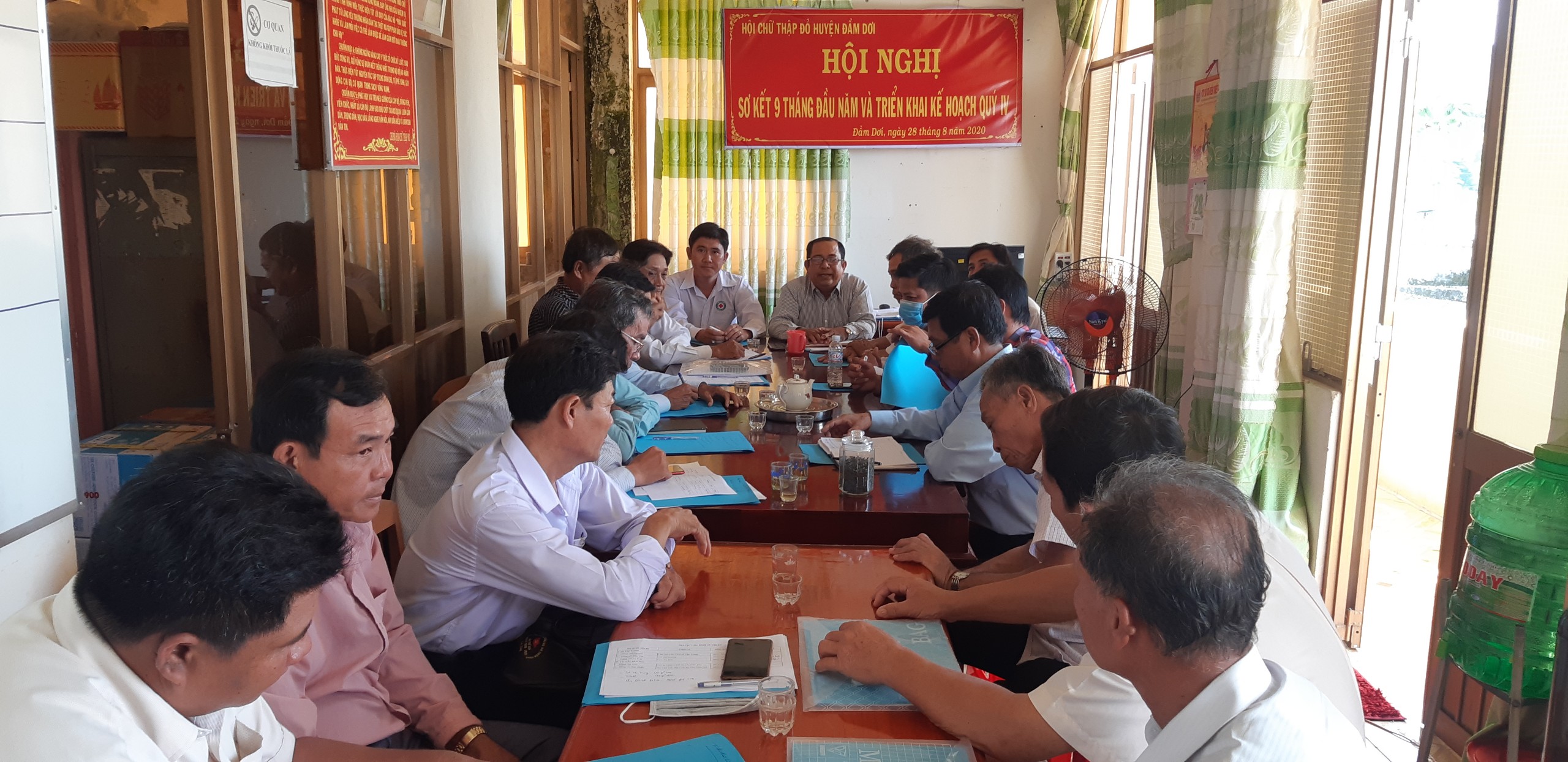 Hội CTĐ huyện Đầm Dơi, tỉnh Cà Mau: Hội nghị sơ kết công tác Hội và phong trào Chữ thập đỏ 9 tháng đầu năm