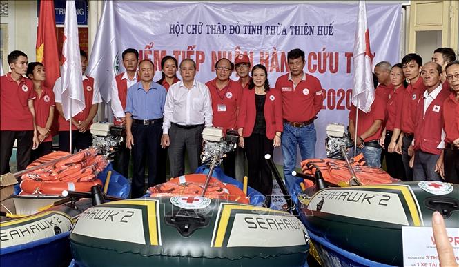 Thừa Thiên - Huế tiếp nhận cứu trợ từ Trung ương Hội Chữ thập đỏ Việt Nam 2