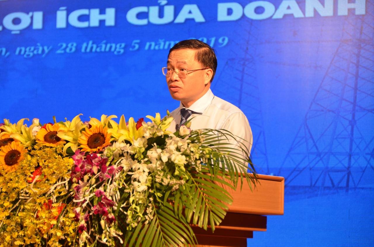 ng Nguyễn Anh Tuấn - Cục trưởng Cục Điều tiết Điện lực phát biểu khai mạc Hội thảo