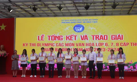 Hà Nội: Quận Ba Đình trao 91 giải Nhất cuộc thi Olympic