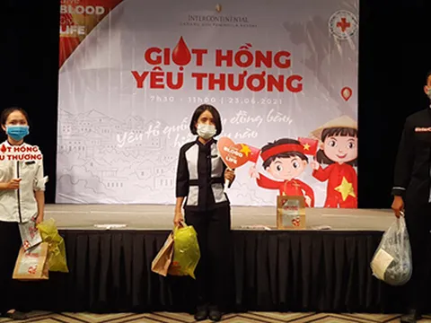 Hội Chữ thập đỏ thành phố Đà Nẵng: Tiếp nhận 176 đơn vị máu tại Intercontinental Da Nang Sun Peninsula Resort