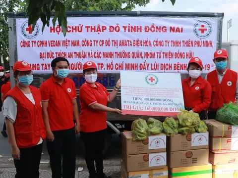 Đồng Nai: Những phần quà sẻ chia yêu thương gửi tặng người dân TP.Hồ Chí Minh