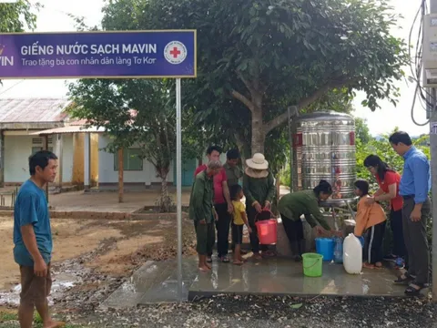 Kbang (Gia Lai): Niềm vui từ giếng nước sạch Mavin