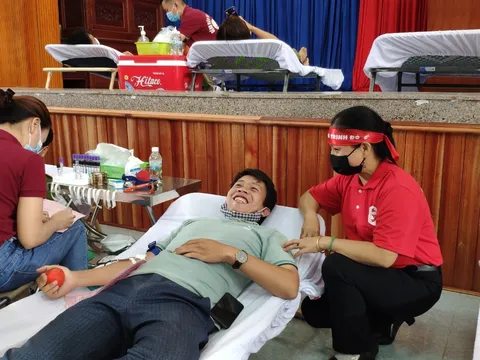 Kon Tum: Điểm hưởng ứng Hành trình Đỏ huyện Sa Thầy tiếp nhận 221 đơn vị máu