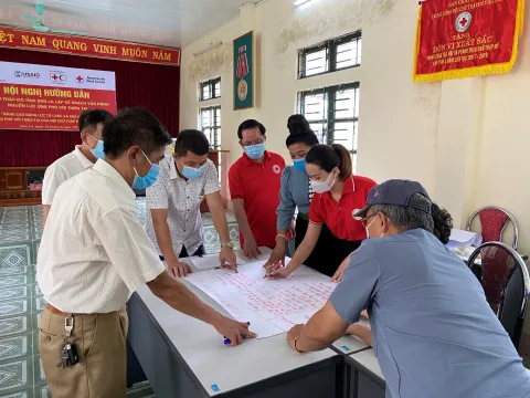 Tập huấn Hướng dẫn Hội Chữ thập đỏ tỉnh Sơn La lập kế hoạch vận động nguồn lực ứng phó thiên tai