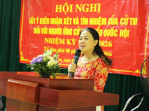 100% cử tri nơi cư trú tín nhiệm ông Nguyễn Hải Anh và bà Trần Thị Hồng An ứng cử đại biểu Quốc hội khóa XV