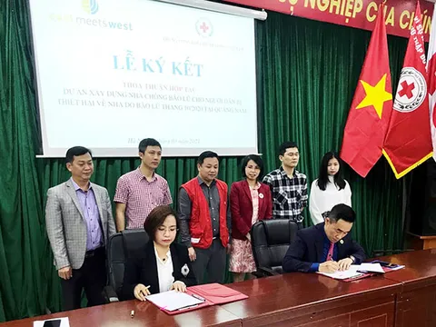 Lễ ký kết Thỏa thuận hợp tác Dự án Xây dựng nhà chống bão lũ tại Quảng Nam