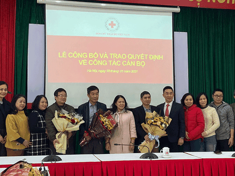 Trung ương Hội Chữ thập đỏ Việt Nam công bố các Quyết định về công tác cán  bộ