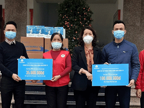 Hội Chữ thập đỏ Việt Nam hỗ trợ trên 260 triệu đồng người dân Quảng Ninh và Hải Dương phòng chống dịch Covid-19
