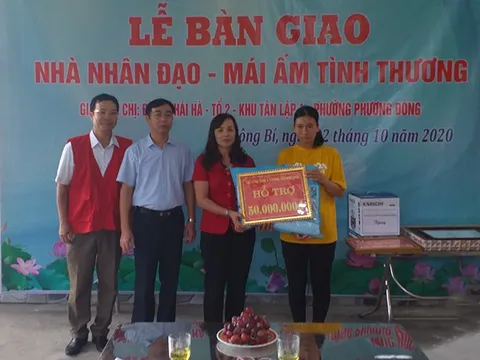 Hội CTĐ Quảng Ninh: Bàn giao Nhà Nhân đạo cho hộ nghèo