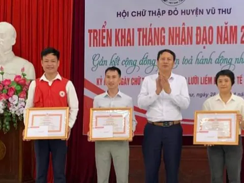 Thái Bình: Hội Chữ thập đỏ Vũ Thư triển khai “Tháng nhân đạo” năm 2022