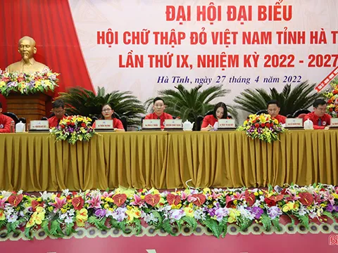 Ông Mai Lê Thuộc tái cử Chủ tịch Hội Chữ thập đỏ tỉnh Hà Tĩnh