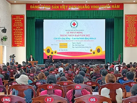 Lâm Đồng: Thi đua làm công tác nhân đạo, lan tỏa sức mạnh nhân ái