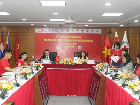 Hội nghị trực tuyến các nhà lãnh đạo Hội Chữ thập đỏ - Trăng lưỡi liềm đỏ khu vực Đông Nam Á lần thứ 17: Góp phần vào thành công chung năm Asean 2020