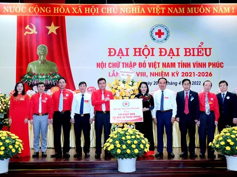 Đại hội đại biểu Hội Chữ thập đỏ Việt Nam tỉnh Vĩnh Phúc lần thứ VIII