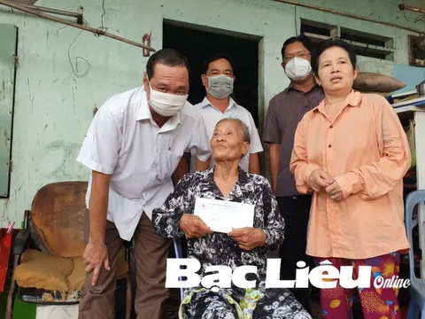 Hội Chữ thập đỏ tỉnh Bạc Liêu hỗ trợ bệnh nhân khó khăn