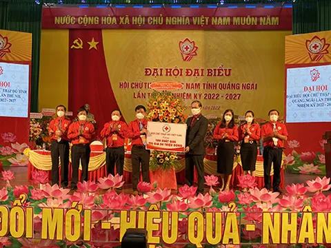 Đại hội đại biểu Hội Chữ thập đỏ tỉnh Quảng Ngãi nhiệm kỳ 2022-2027 – “Đoàn kết – Đổi mới – Hiệu quả - Nhân ái”
