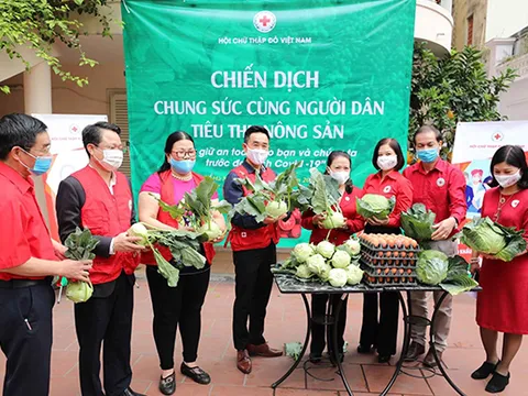 Hội Chữ thập đỏ Việt Nam phát động Chiến dịch "Chung sức cùng người dân tiêu thụ nông sản”