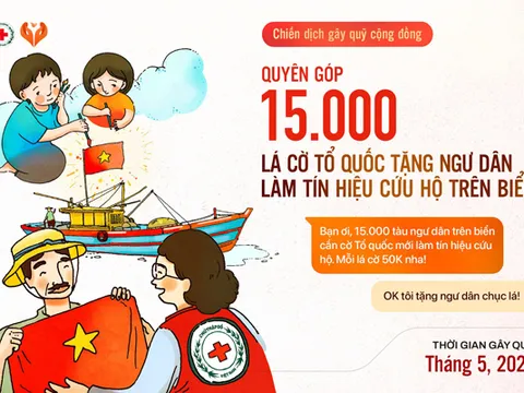 Hội Chữ thập đỏ Việt Nam: Phát động Chiến dịch quyên góp 15.000 lá cờ Tổ quốc