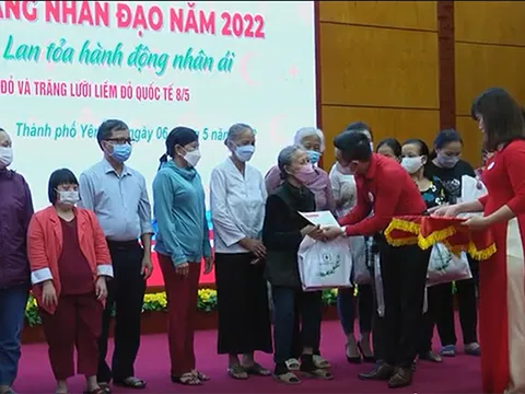Yên Bái: Hội Chữ thập đỏ Cụm thi đua số 1 phát động Tháng Nhân đạo 2022