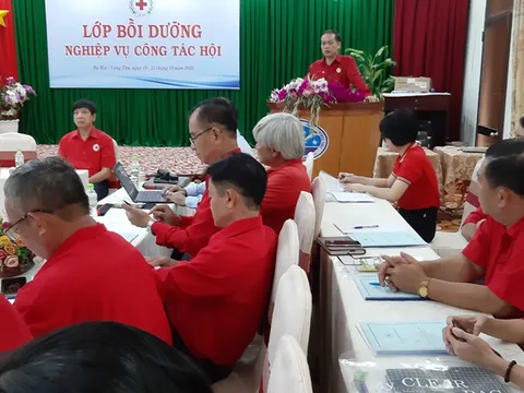 Bà Rịa - Vũng Tàu: Bồi dưỡng nghiệp vụ công tác Hội Chữ thập đỏ năm 2020