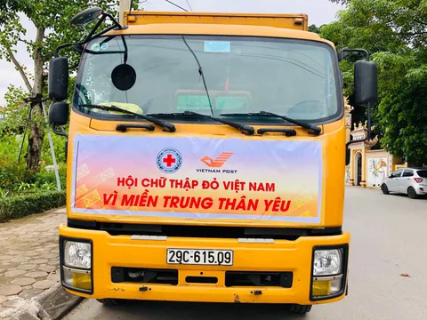 Vietnam Post vận chuyển miễn phí hàng cứu trợ của Hội Chữ thập đỏ Việt Nam đến với người dân Hà Tĩnh