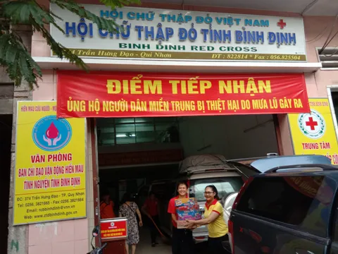 Bình Định: Các cấp Hội Chữ thập đỏ tích cực vận động ủng hộ miền Trung