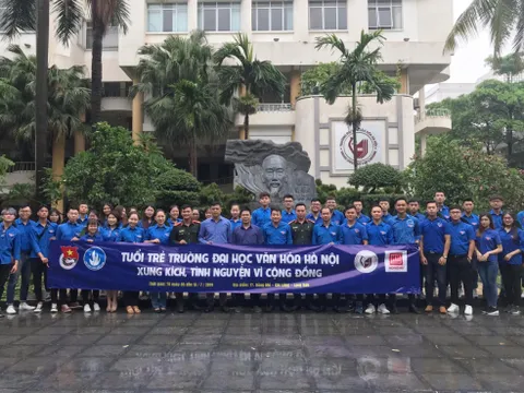 Tuổi trẻ Đại học Văn hoá Hà Nội xung kích tình nguyện vì cộng đồng