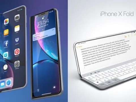 Concept iPhone X màn hình gập siêu hot đã được trình làng