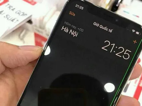 iPhone X đã gặp lỗi sọc xanh màn hình tại Việt Nam