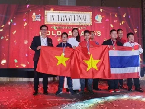 Học sinh Việt Nam giành hai HCV thi Tìm kiếm tài năng toán quốc tế