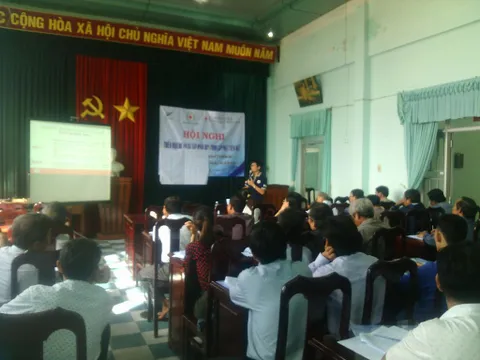 Hội nghị triển khai dự án và tập huấn quy trình cấp tiền mặt