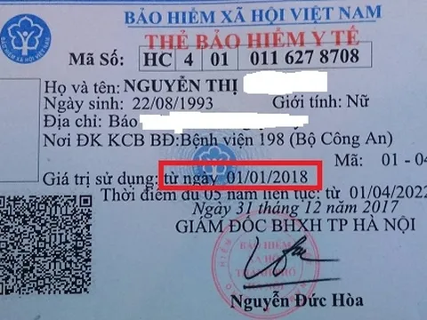 Cần biết: Thẻ BHYT mới sẽ không ghi ngày hết hạn