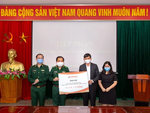 Flamingo Holding Group ủng hộ bộ đội biên phòng 1 tỷ đồng chống dịch Covid-19