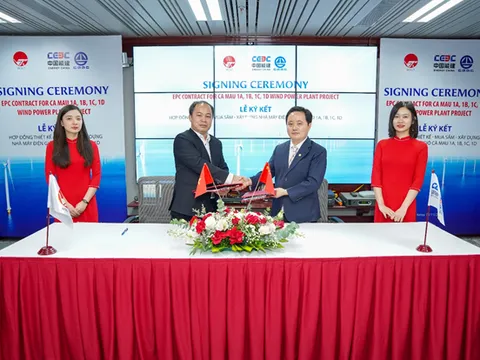 Ký kết triển khai dự án Nhà máy điện gió Cà Mau