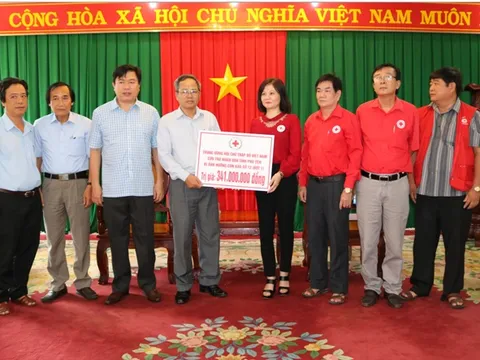 Trung ương Hội Chữ thập đỏ Việt Nam thăm, hỗ trợ nhân dân bị thiệt hại do bão số 12 tại tỉnh Phú Yên
