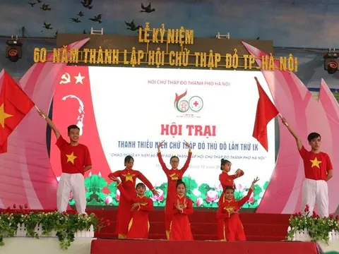 Khai mạc Hội trại Thanh thiếu niên Chữ thập đỏ Thủ đô lần thứ IX