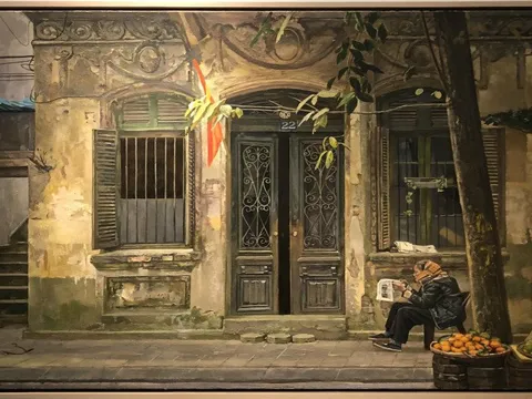 Góc phố cổ Hà Nội qua bức tranh tại triển lãm 'Xuống phố 3'