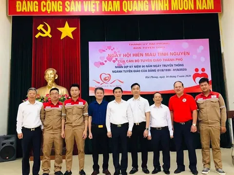 Gần 1000 người tham gia hiến máu tình nguyện tại Hải Phòng