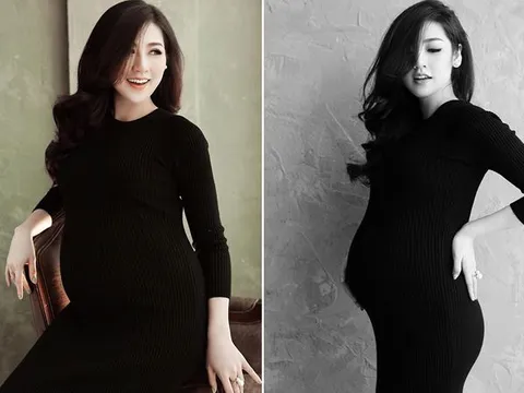 Á hậu Tú Anh hạnh phúc khoe ảnh mang thai con đầu lòng