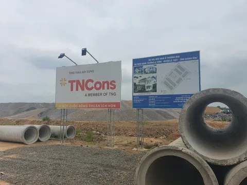 ‘Nguy cơ’ ở Dự án nhà ở thương mại TT.  Nông trường Lệ Ninh