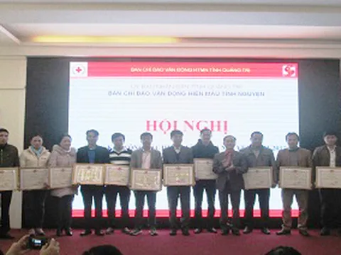 Năm 2017, Quảng Trị tổ chức 30 đợt hiến máu tình nguyện
