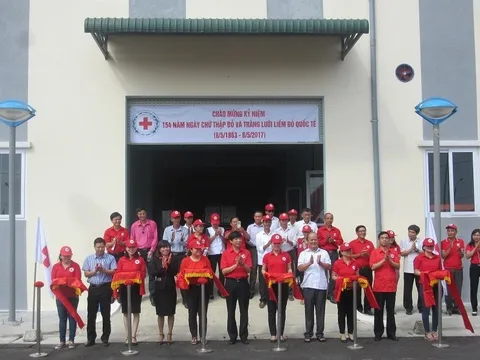 Hội Chữ thập đỏ Việt Nam khánh thành Kho hàng cứu trợ khu vực miền Trung