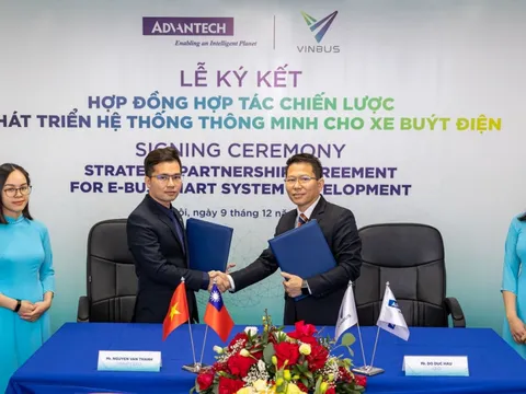 VinBus và Advantech hợp tác chiến lược phát triển hệ thống thông minh cho xe buýt điện