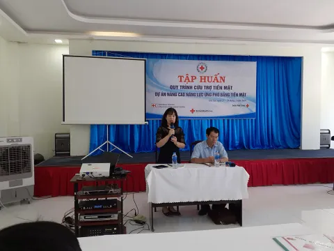 Gia Lai tập huấn quy trình cứu trợ tiền mặt của Hội Chữ thập đỏ Việt Nam