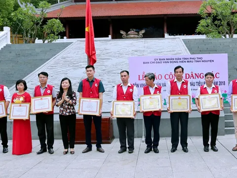 Phú Thọ: Tôn vinh 55 cá nhân và gia đình hiến máu tiêu biểu