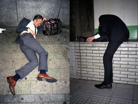 'Bị công việc ám sát' - người Nhật ngủ màn trời chiếu đất sau giờ làm