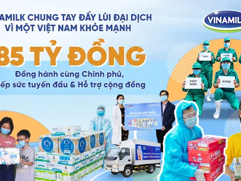 Vinamilk tiếp tục tiếp sức tuyến đầu tại 50 bệnh viện trong giai đoạn chống dịch cao điểm trên cả nước