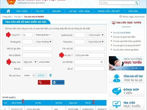 Cách tra cứu thẻ BHYT, sổ BHXH online